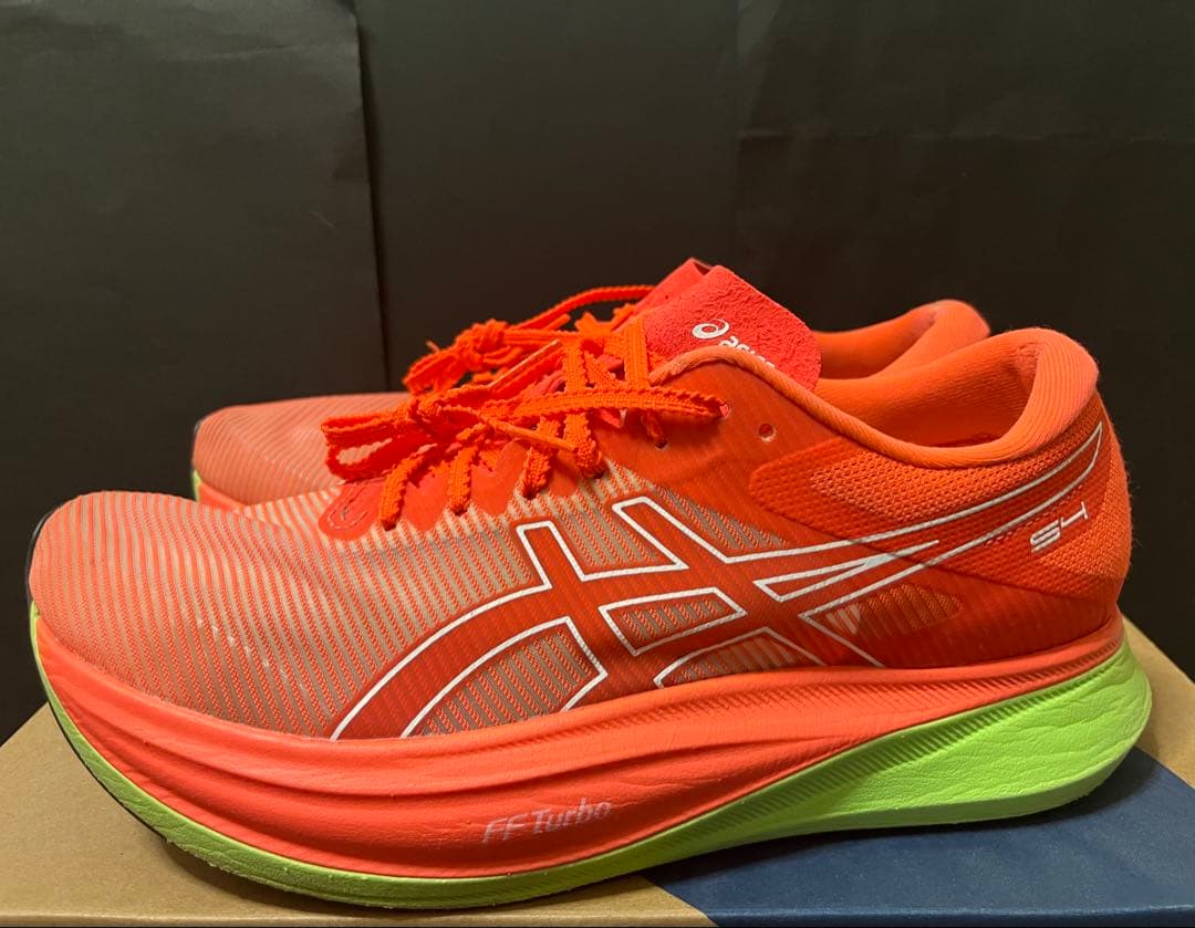 asicsS4メンズレディス ランニングシューズ 2E : スカーレット×レッド