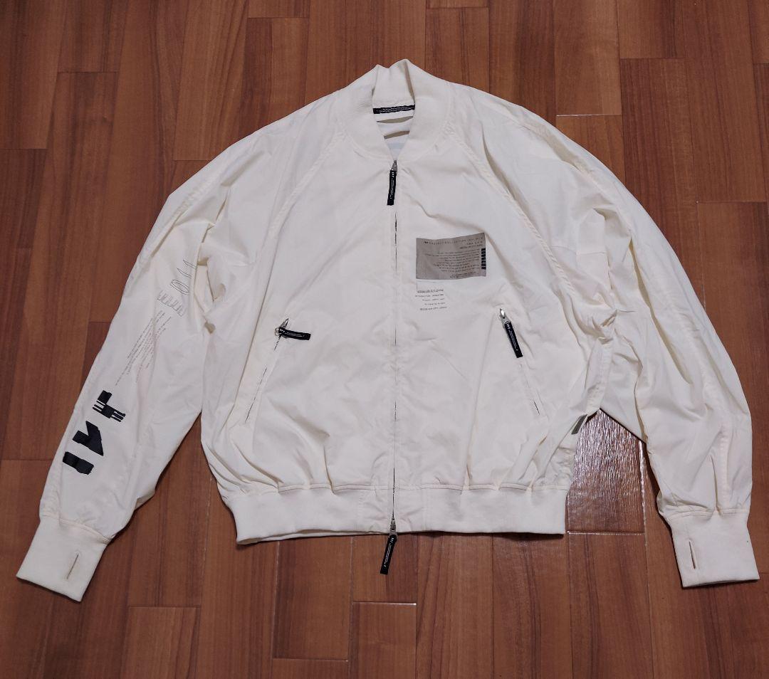 値下 SPYAIR IKEプロデュース オフホワイト ボンバージャケット 薄手