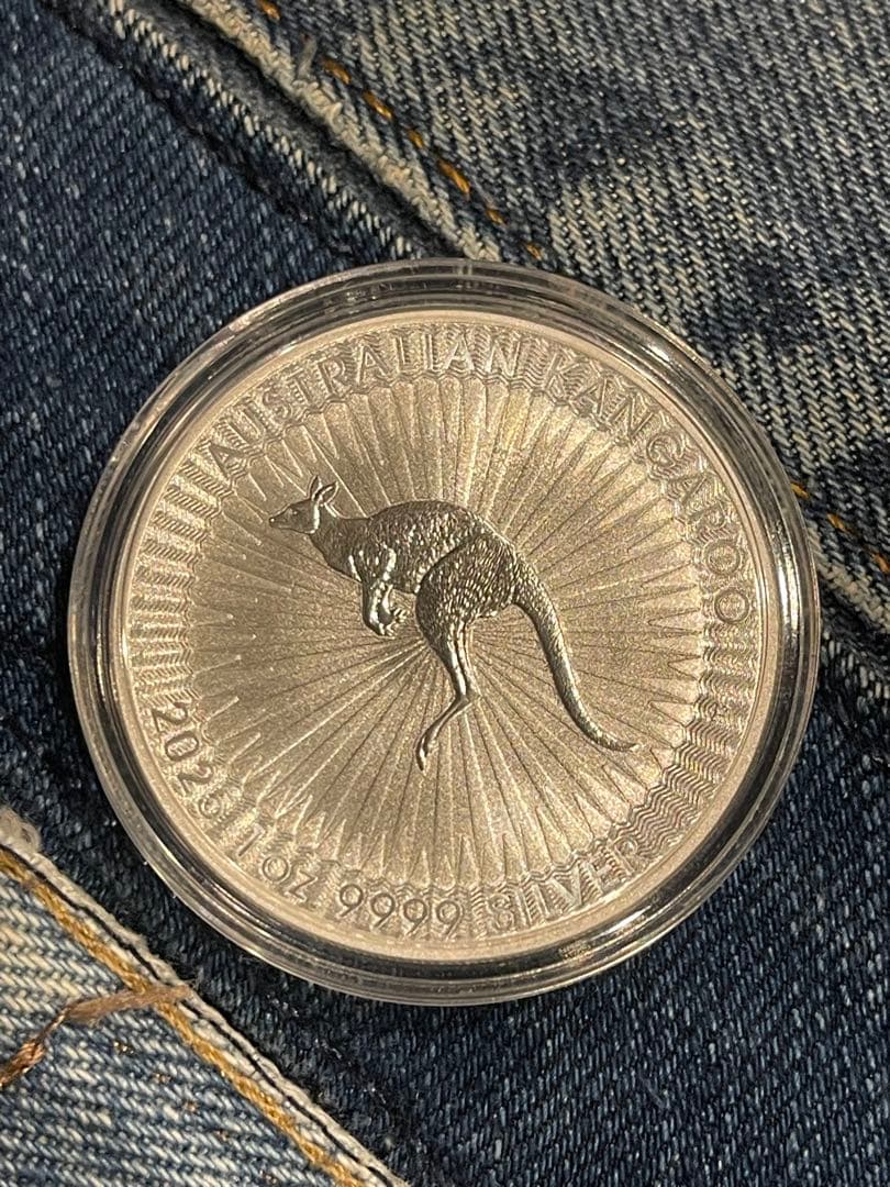 オストラリア　2025年　カンガルー　銀貨　1ドル