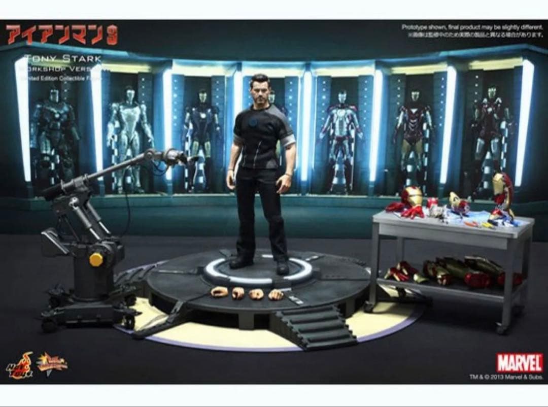 アイアンマン3 トニースターク　フィギュア　開発作業ver