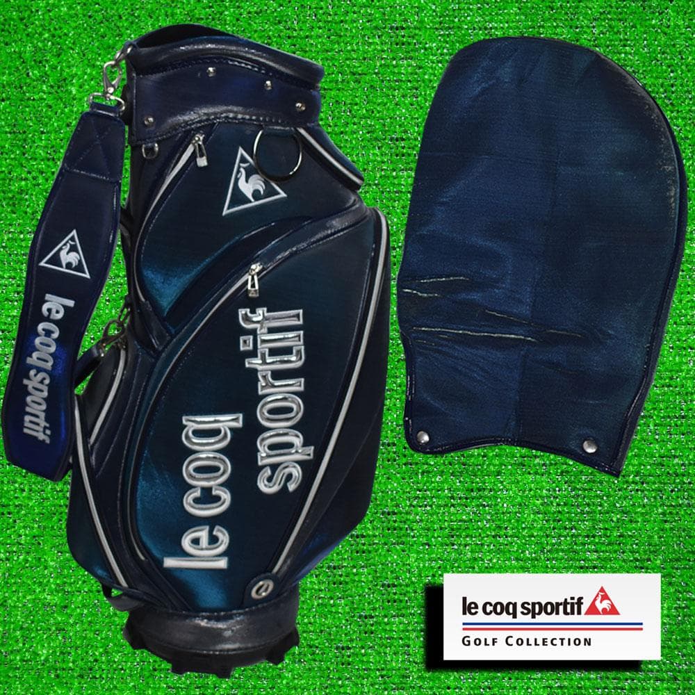 ルコックスポルティフ ゴルフ キャディバッグ ９型【ブルーラメ】美品！
