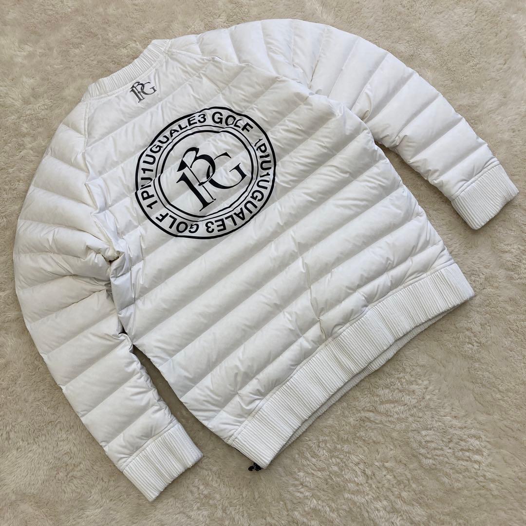 極美品！1PIU1UGUALE3 GOLF ダウンスニードジャック　ホワイト　L