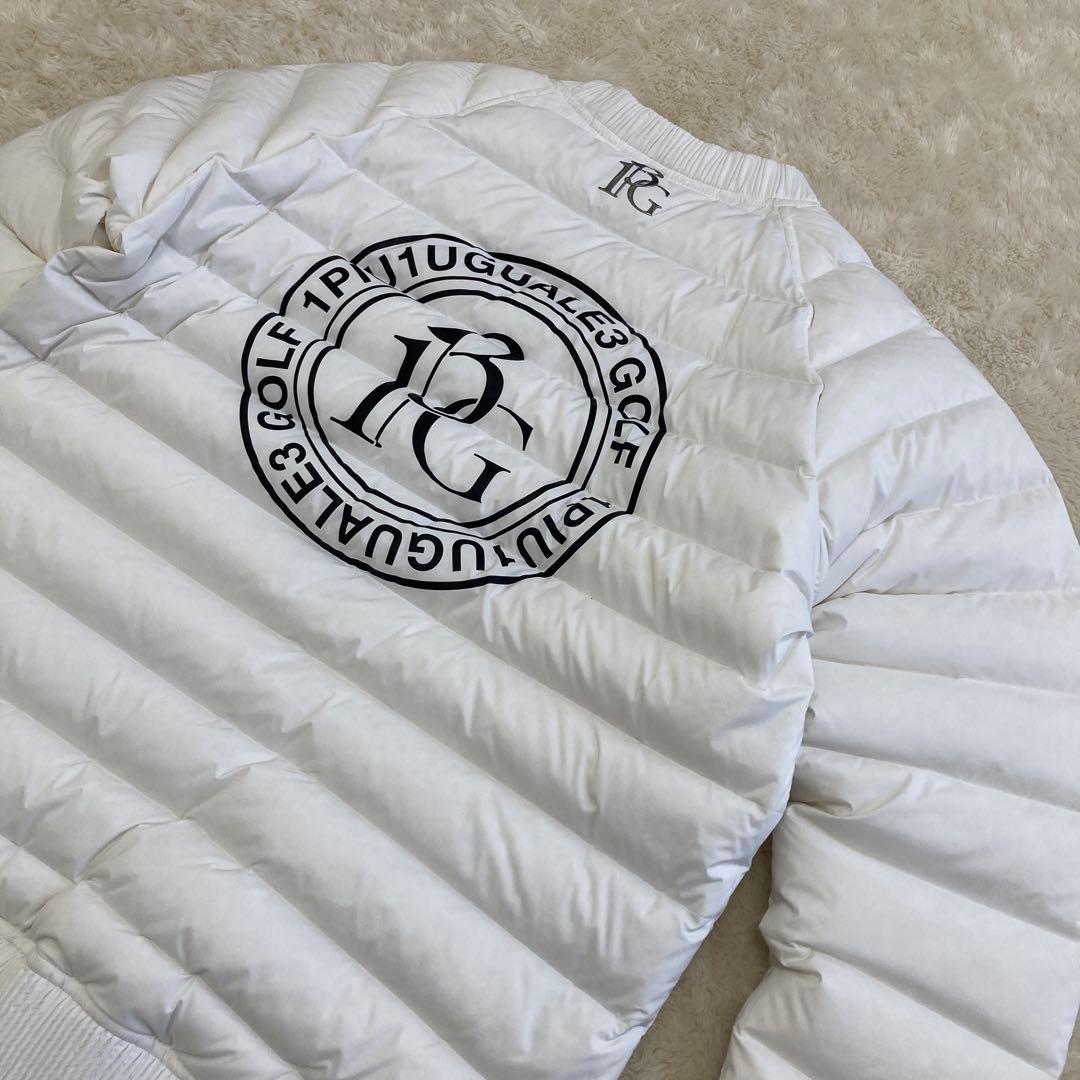 極美品！1PIU1UGUALE3 GOLF ダウンスニードジャック　ホワイト　L