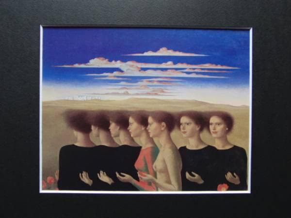 国領経郎、『遥』、希少画集画、裸婦、高級新品額・額装付