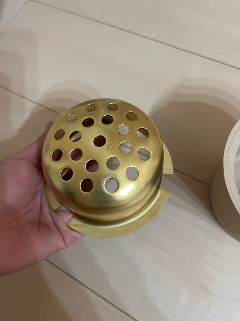 陶製茶道具 円形 火鉢　涼炉　鉄瓶用 即購入◯ 値下げ不可