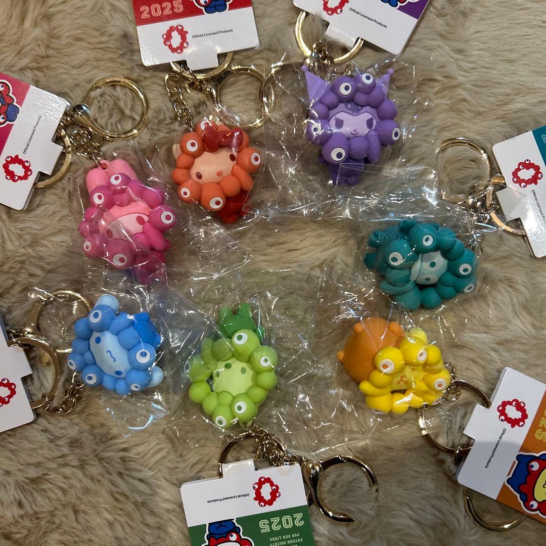 【7個セット】推しカラーサンリオコンプリートキーホルダー