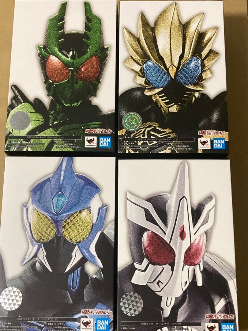 真骨彫　仮面ライダーオーズ　ガタキリバ　ラトラーター　シャウタ　サゴーゾ