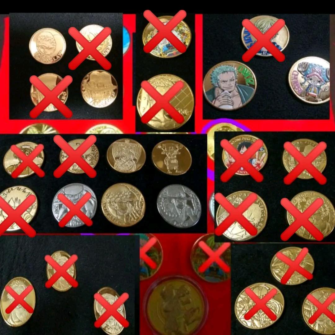 レア　ルフィ　サンジ　ゾロ　ワンピースタワー　ロー　エース　メダル　