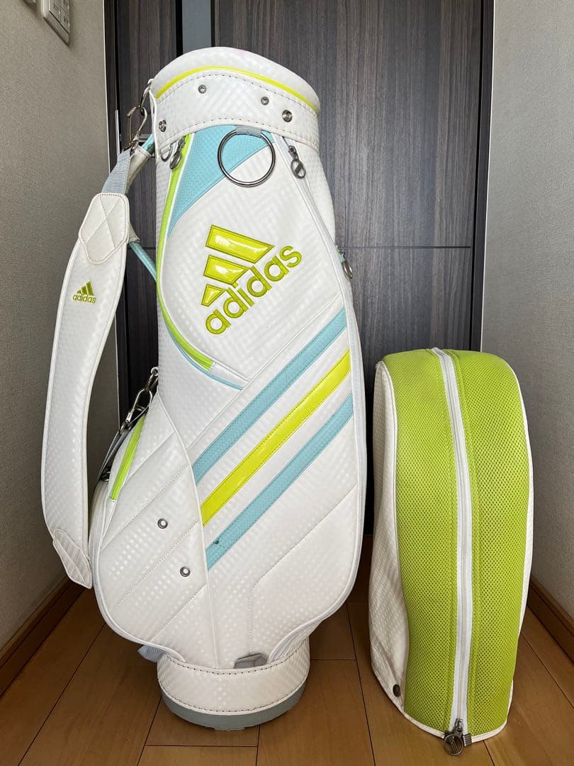 良品adidas アディダス　カート型キャディバッグ レディース　軽量　8.5型