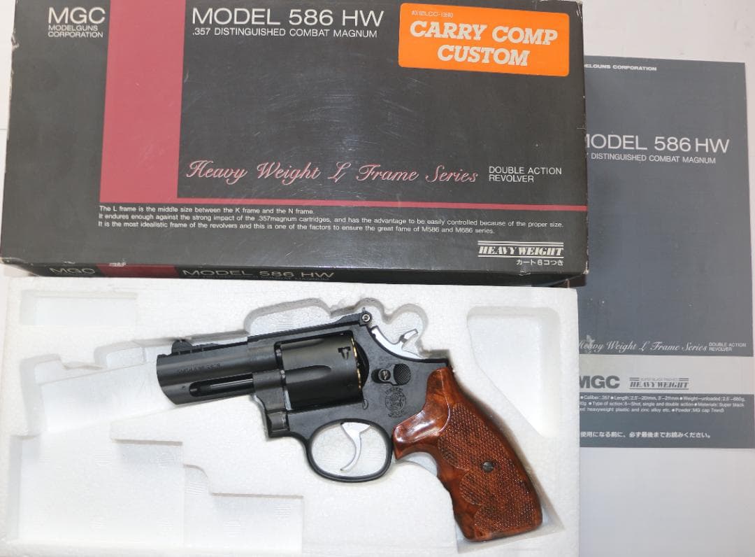 MGC製　ＨＷ樹脂モデルガン S＆WＭ５８６キャリーコンプカスタム　ＳＰＧ合法品
