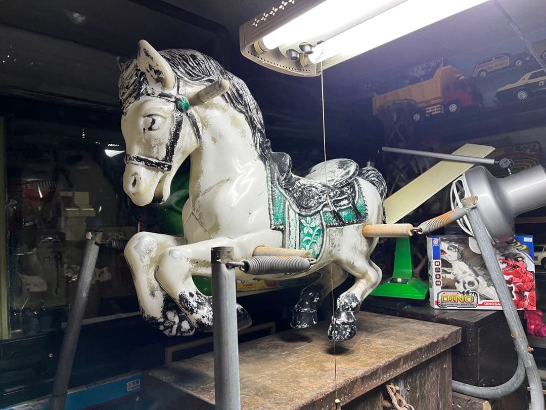 フランス アンティーク ロッキングホース/メリーゴーランド木馬風、木馬風飾り