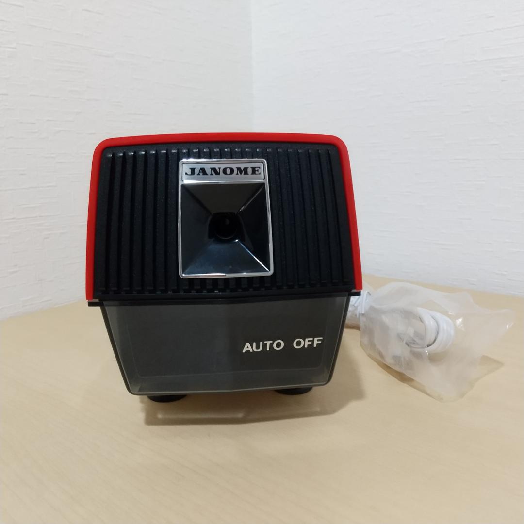 ジャノメ 蛇の目 電動シャープナー 赤 レトロ 鉛筆削り 未使用