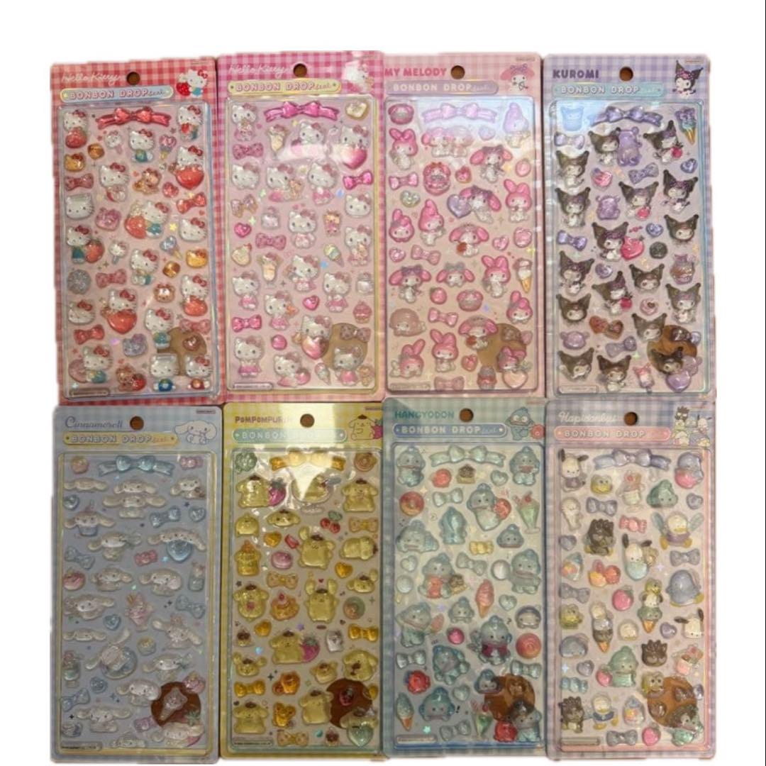 サンリオ　ボンボンドロップシール　第二弾　８種類　正規品