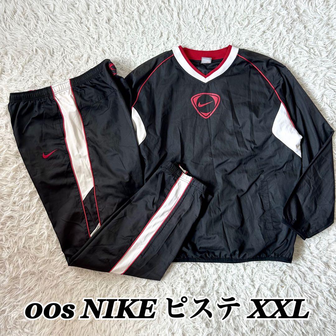 00s NIKE セットアップ ピステ メンズXXL Y2K ブラック ナイロン