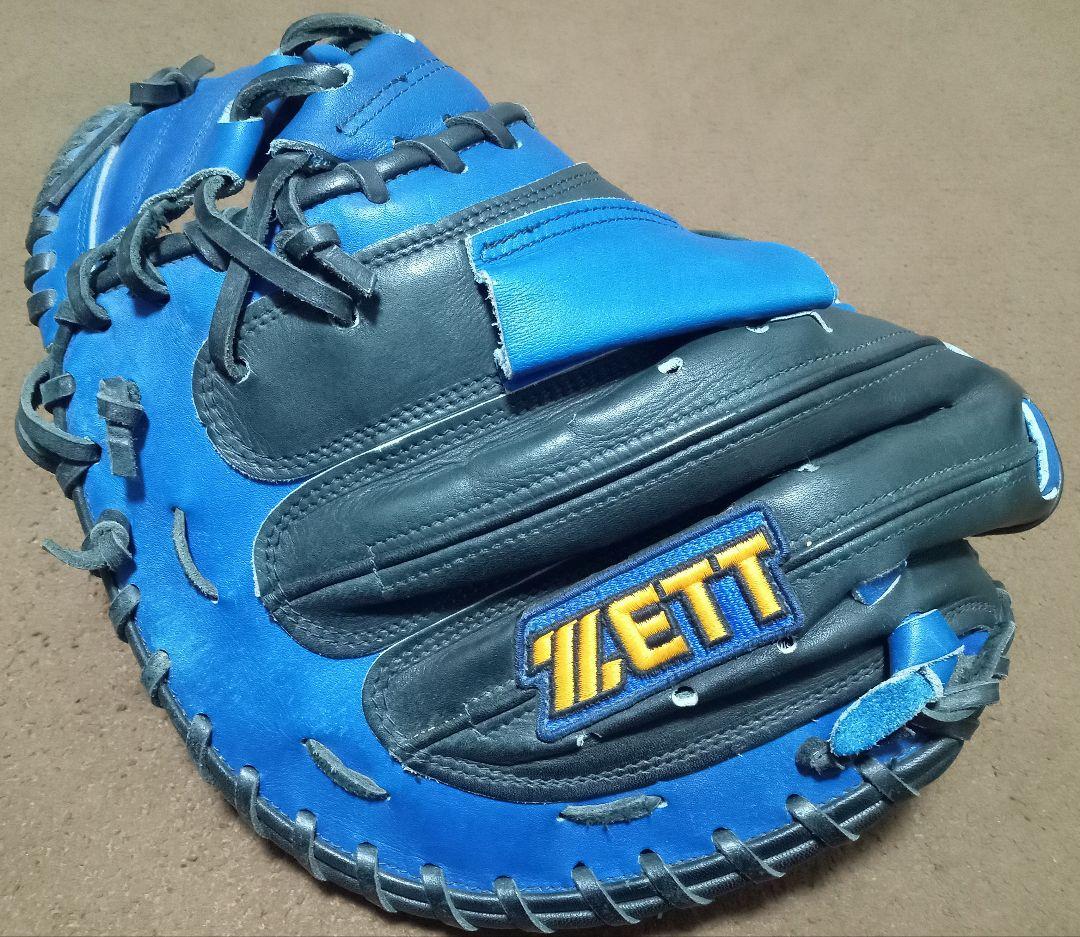 ZETT 軟式　キャッチャーミット　矢野モデル　阪神タイガース　ブルー