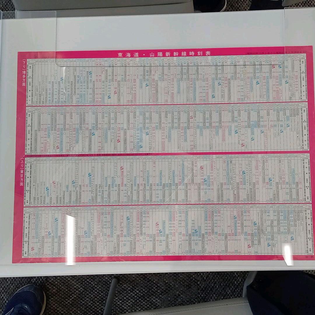 国鉄　東海道・山陽新幹線時刻表（昭和６０年１２月１日から昭和６１年２月２８日）