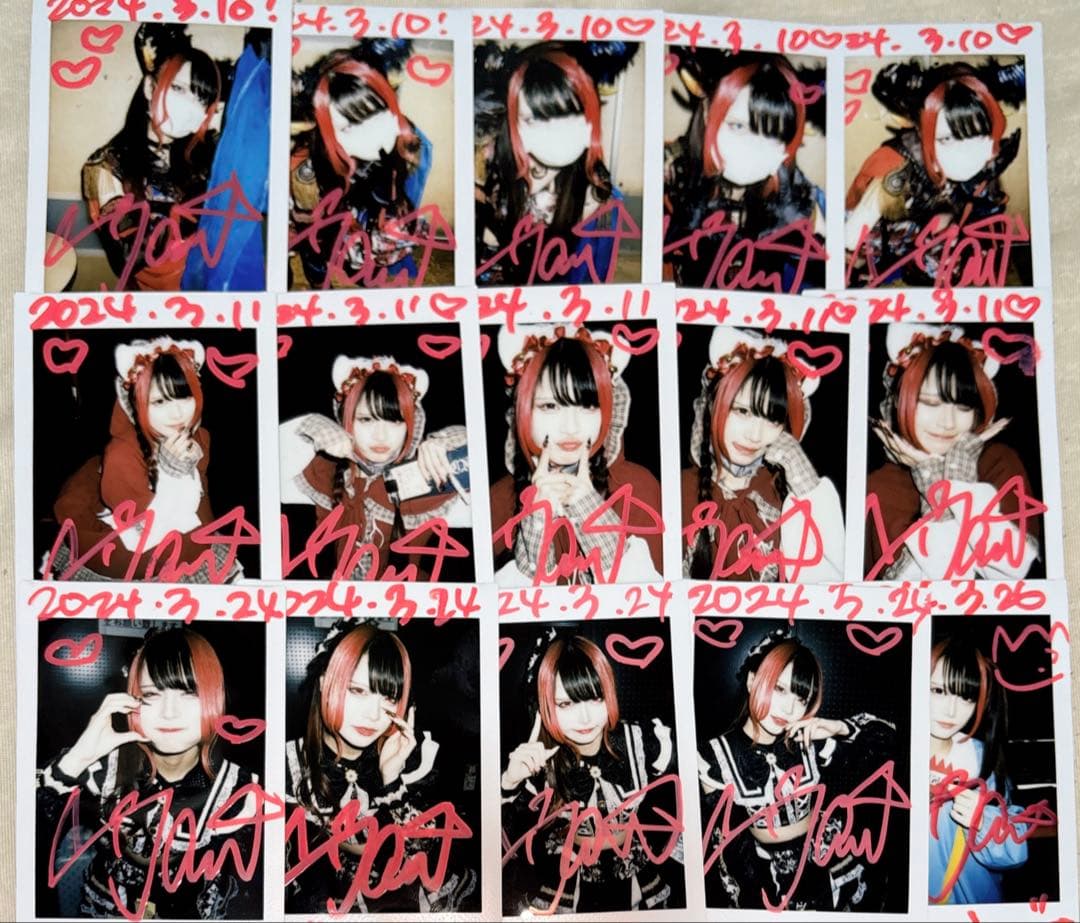 【最終値下げ】マドメド MADMED 那月邪夢 サイン有りチェキ 15枚