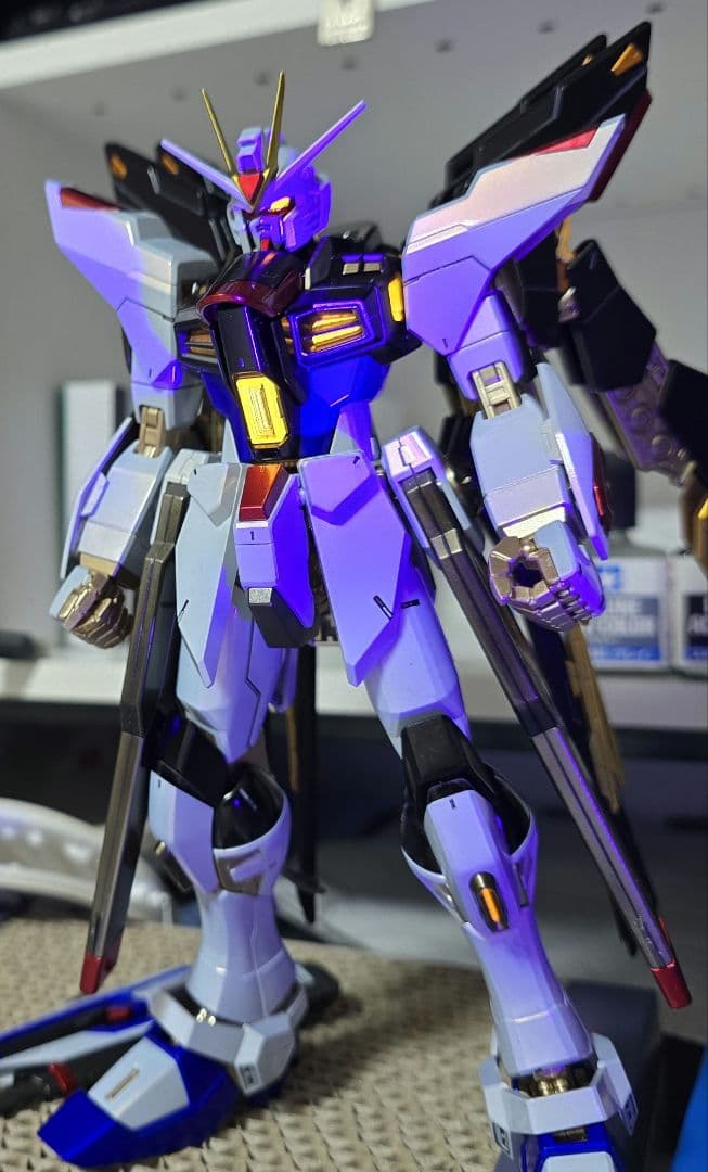 MG ストライクフリーダム 蛍光×キャンディ塗装 全塗装 一点物 展示実績あり