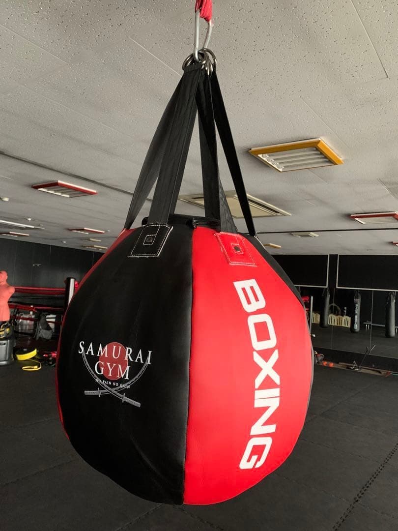 SAMURAI GYM 　サンドバッグ 赤×黒　レザー　 新品未使用