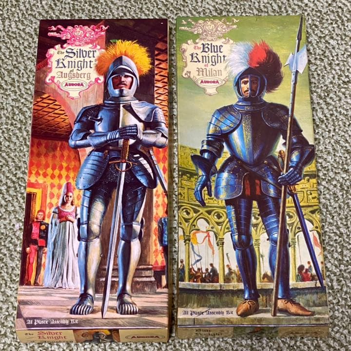 プラモデル　オーロラ シルバーナイト / ブルーナイト 騎士(2セット)