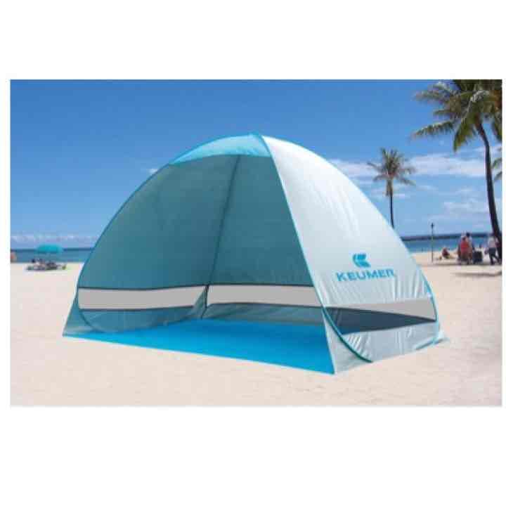 アウトドアキャンプハイキングビーチ夏のテントUV保護 2-3人用