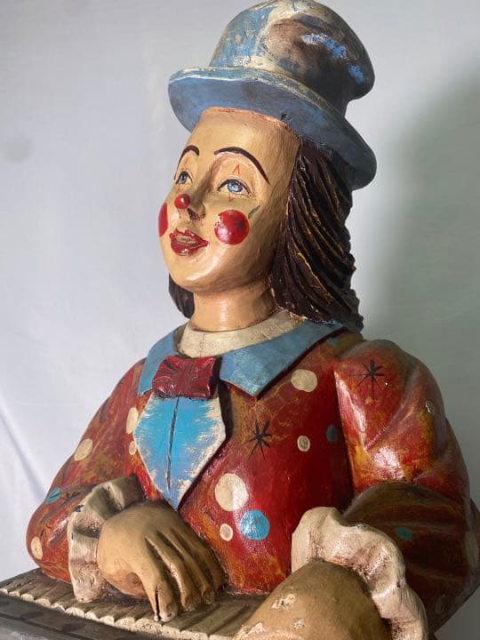 R 1点物　輸入　大型　彫刻　ヴィンテージ　ピエロ