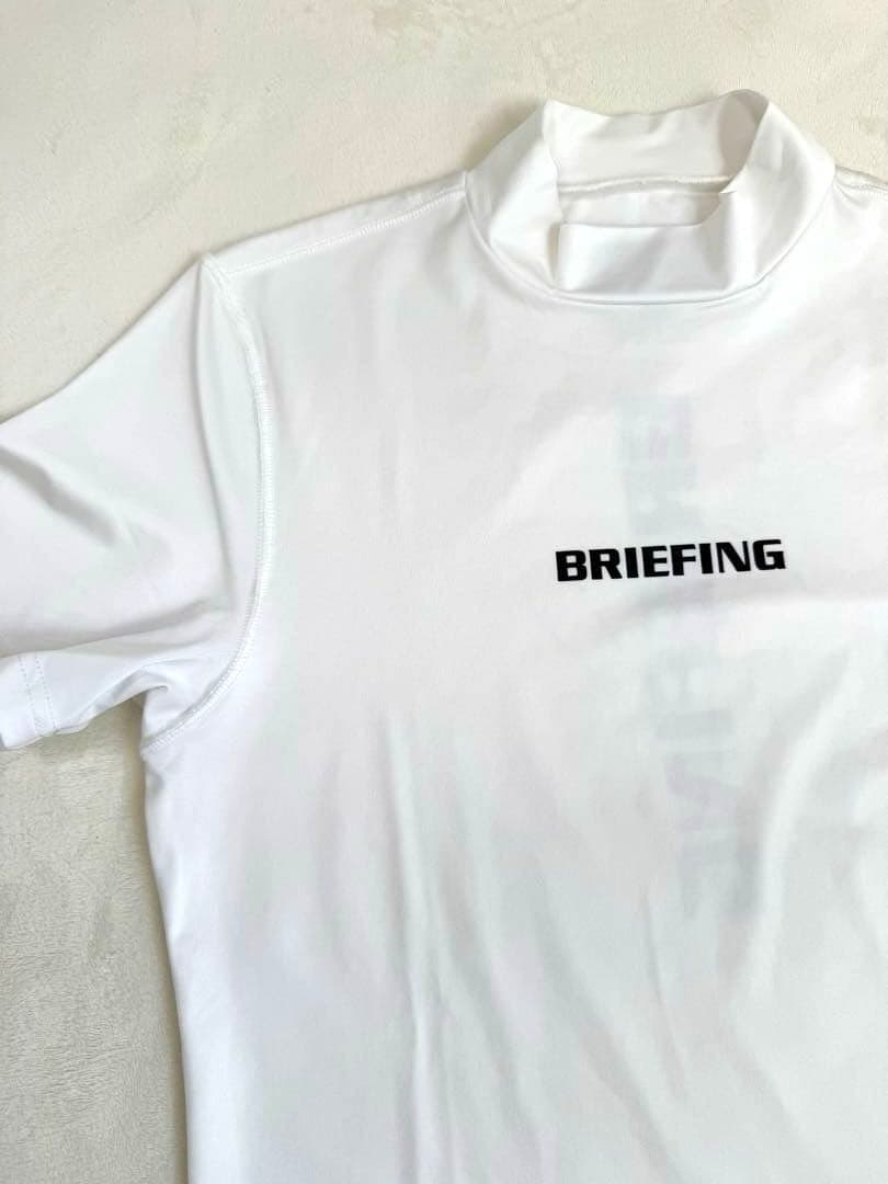 BRIEFING ブリーフィング ホワイトシャツ ロゴ入り メンズS 【未使用】