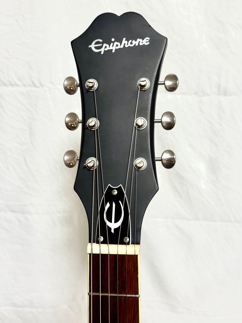 【新品弦張替済】Epiphone CASINO WORN ロック式ペグ ブラック