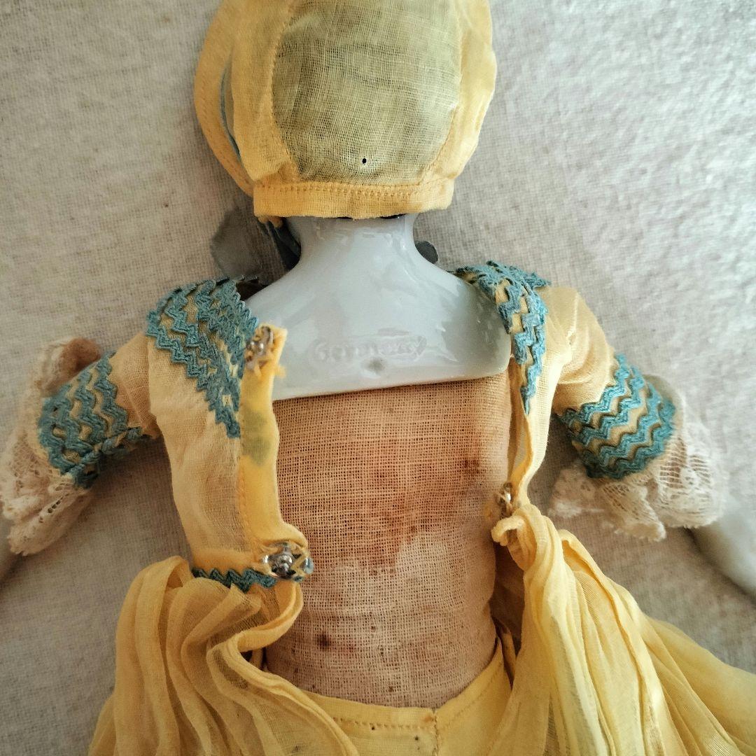 アンティーク　チャイナヘッドドール　　ビスクドール