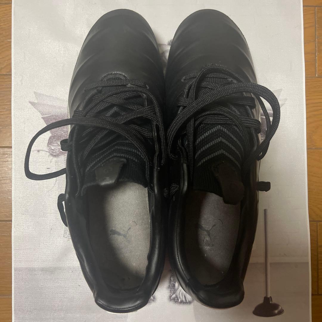 【美品】プーマキング プラチナム21 HG/AG ブラック 25.5cm