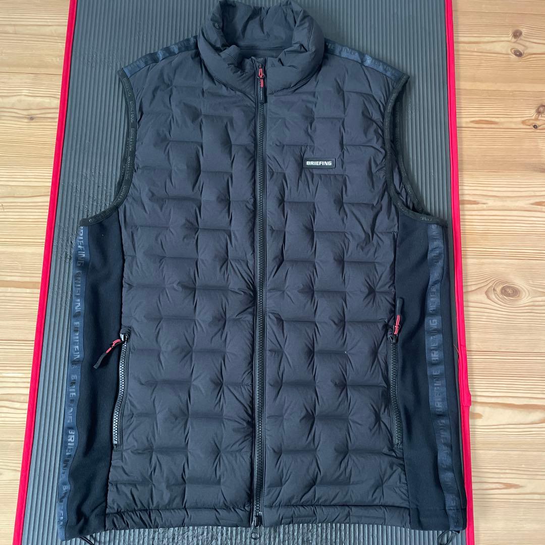 BRIEFING ブラック ダウンベスト サイズＬ