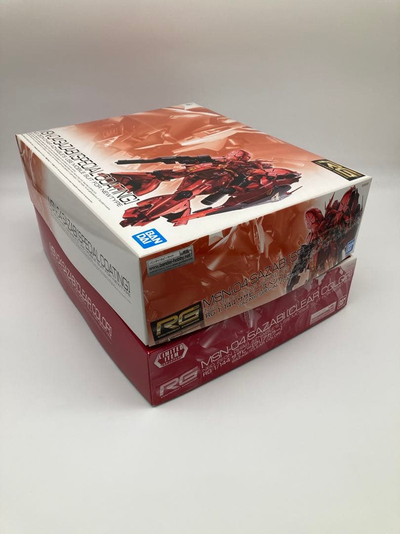 ガンプラまとめ売り RGサザビー ①スペシャルコーティング ②クリアカラー