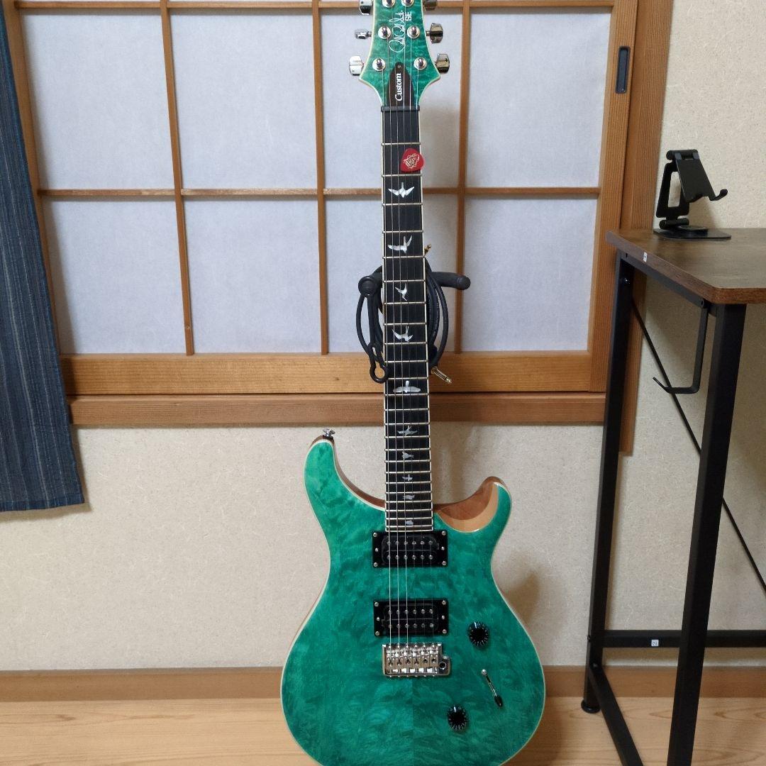と*ぐ様 PRS SE Custom グリーン エレキギター
