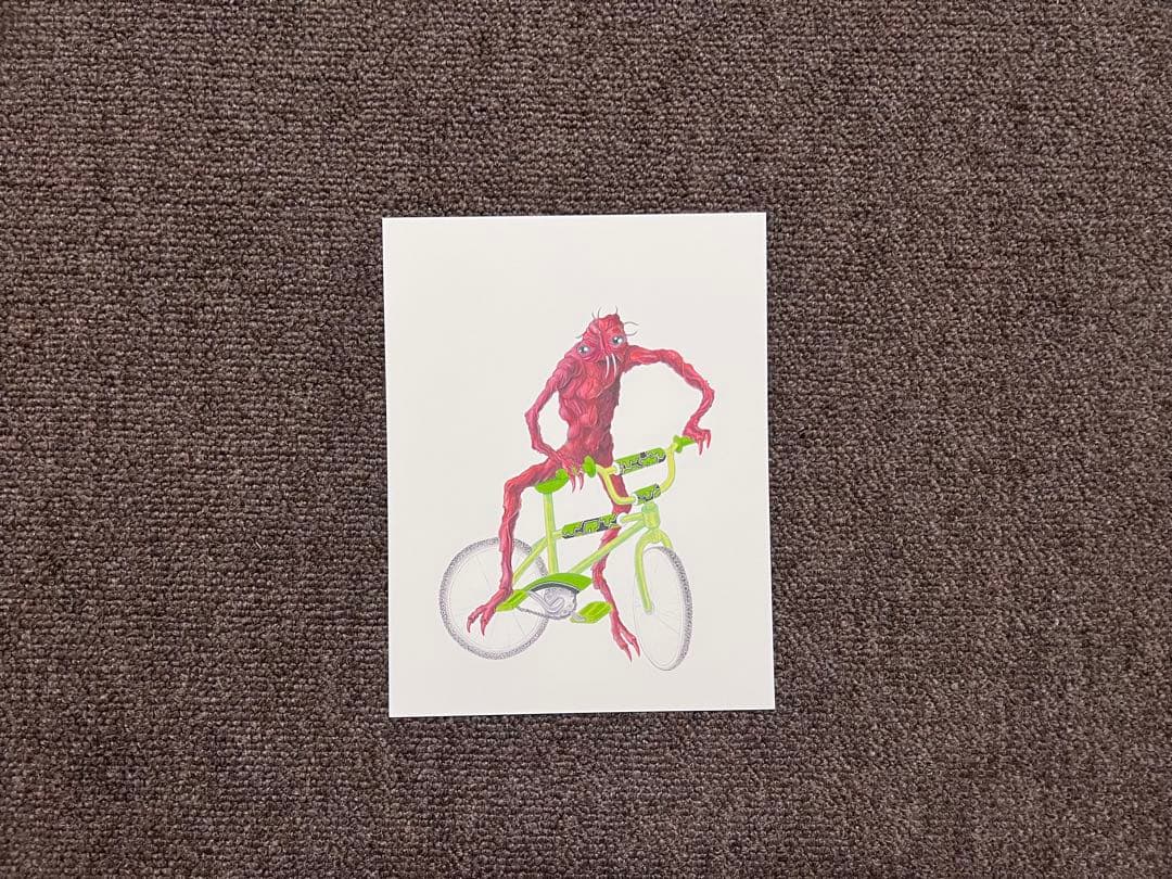 絵画 Brundlefly BMX print by Matt Furie