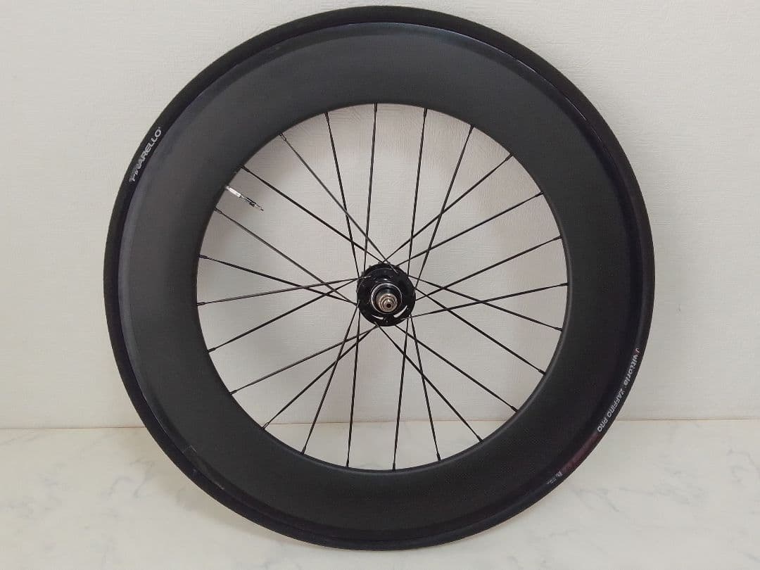 カーボンホイール リア ピスト ディープリム 88mm ノーブランド 700c