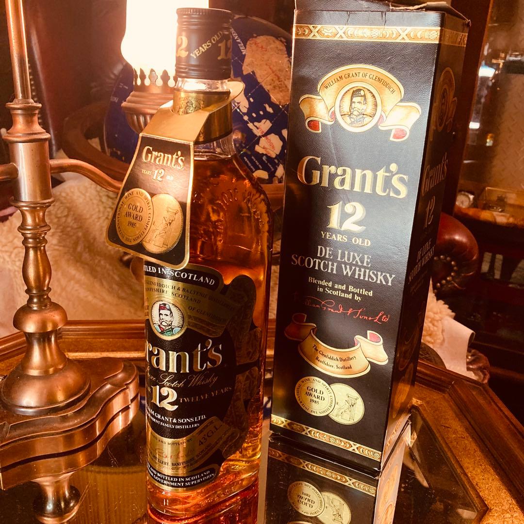 湯布院アンティーク未開封古酒 グランツ 12年スコッチウイスキー750ml43%