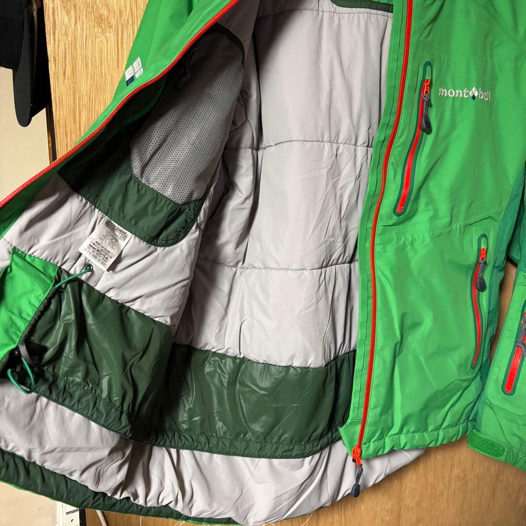 montbell フード付きジャケット 緑/スノーウェア、 スノーボード、スキー