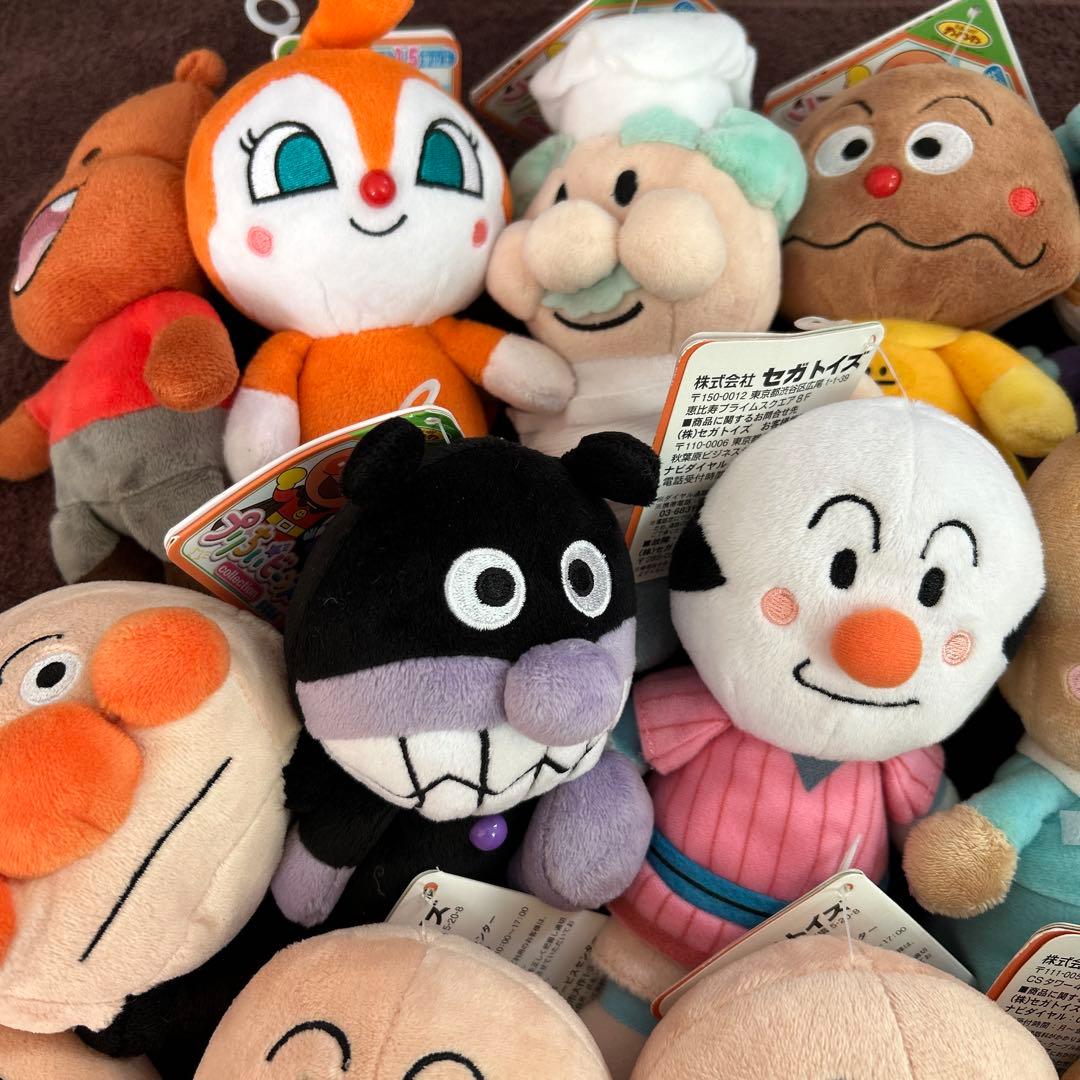 アンパンマン　ぬいぐるみ　新品未使用　タグ付き　ぷりちぃビーンズ　23体