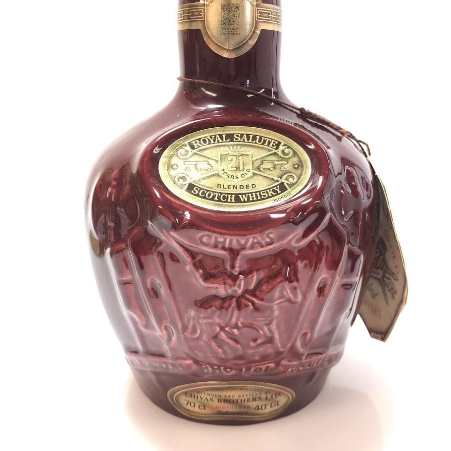 未開栓 ロイヤル サルート 21年 赤 陶器ボトル 700ml 40％