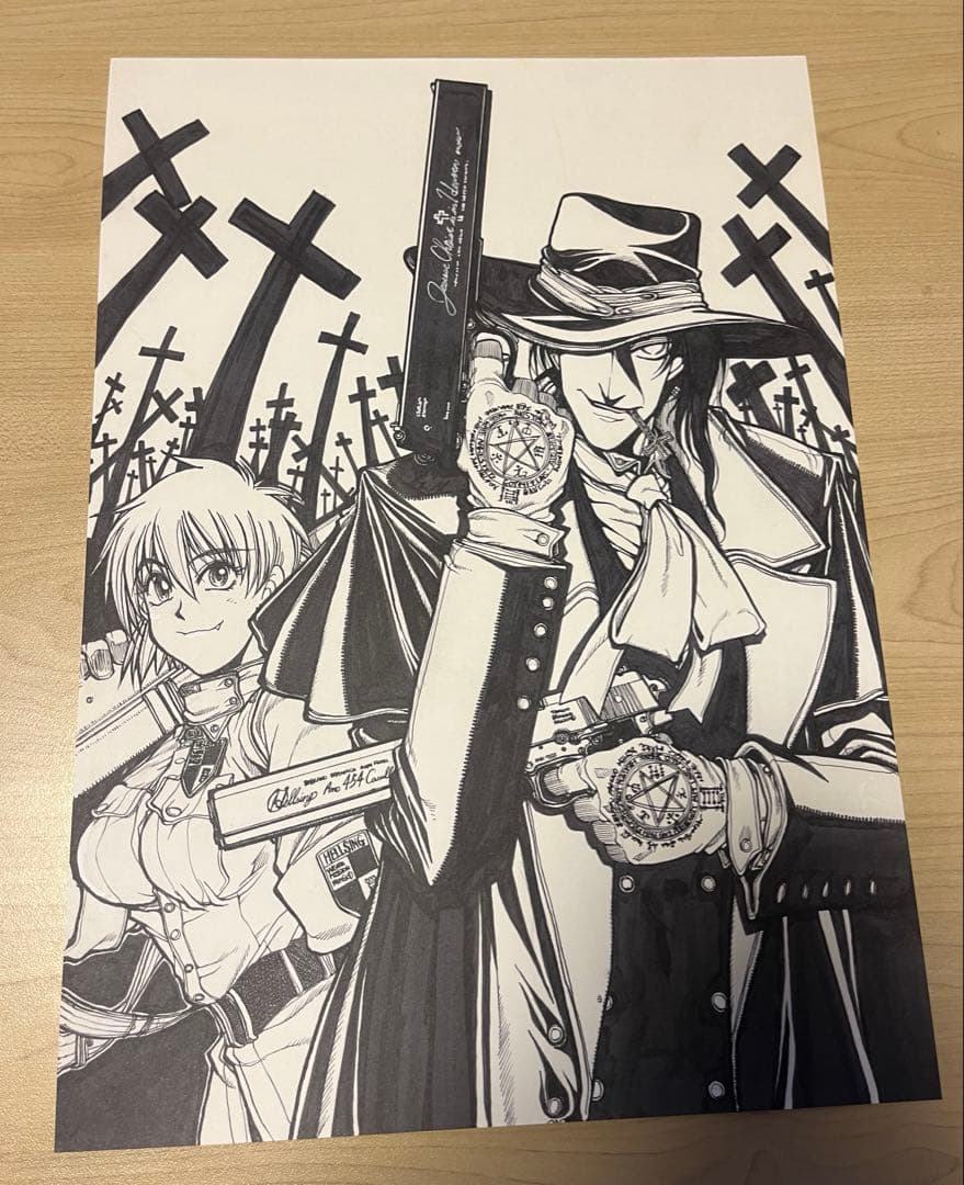 【即購入可】ヘルシング HELLSING 平野耕太 複製原画 アーカード