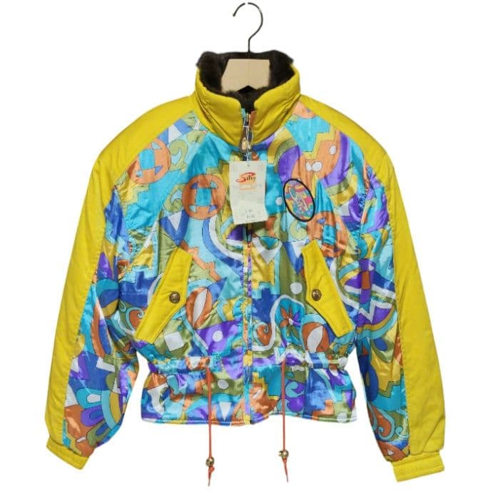新品 デッドストック レトロなカラフルスキージャケット ヴィンテージスキーウェア
