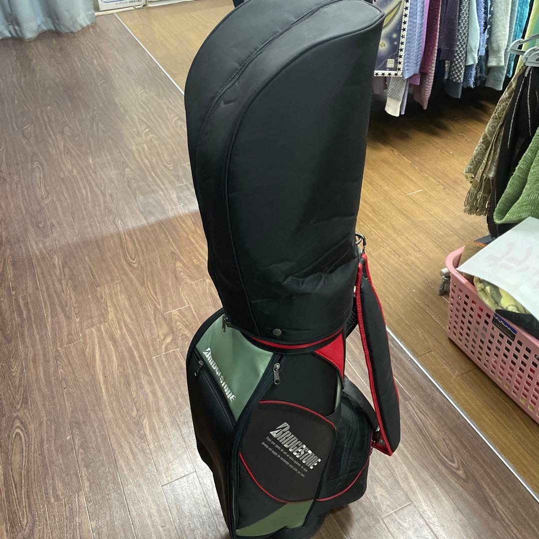 BRIDGESTONE キャディバッグ ブラック/グリーン/レッド