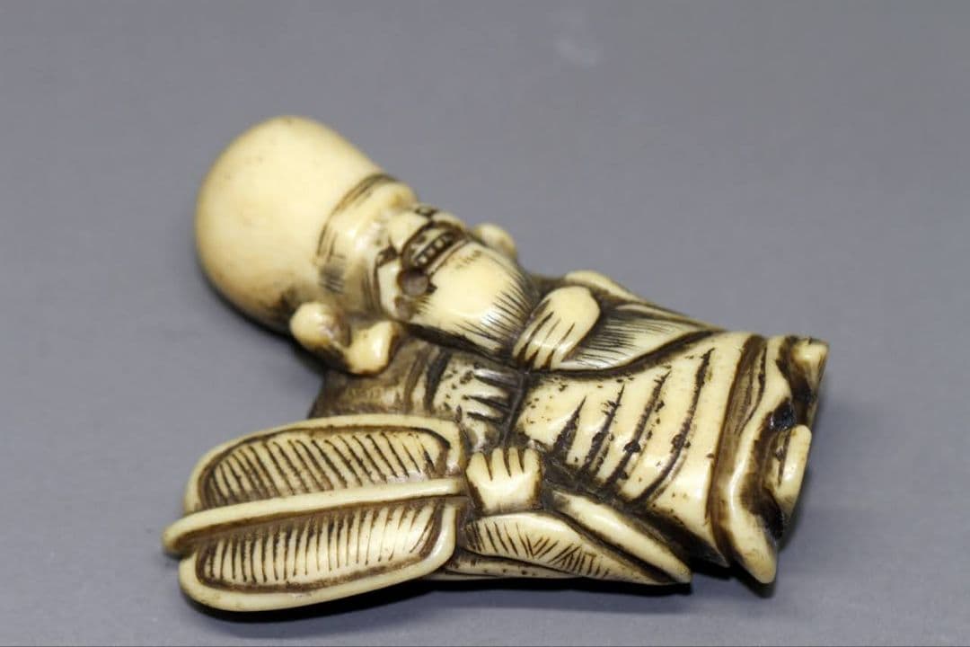 時代物 根付 「寿老人」江戸時代 IS2