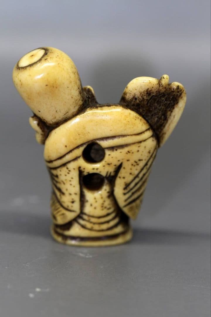 時代物 根付 「寿老人」江戸時代 IS2