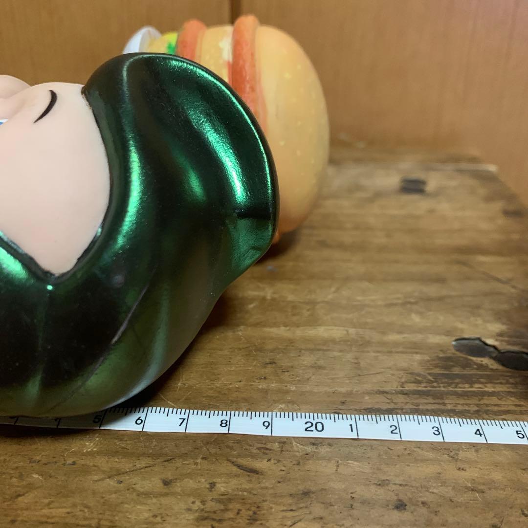 激レアアンティーク　BIG BOY マネーバンク　緑メタリック髪色バージョン