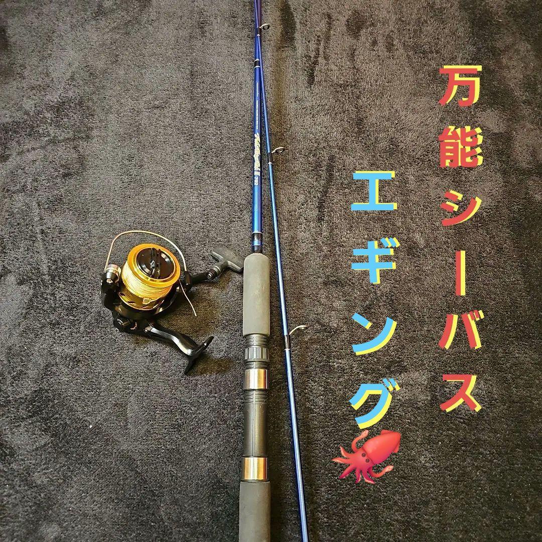 D-12　初心者必見！　シーバスセットエギングにも！新品リール新品peライン結束