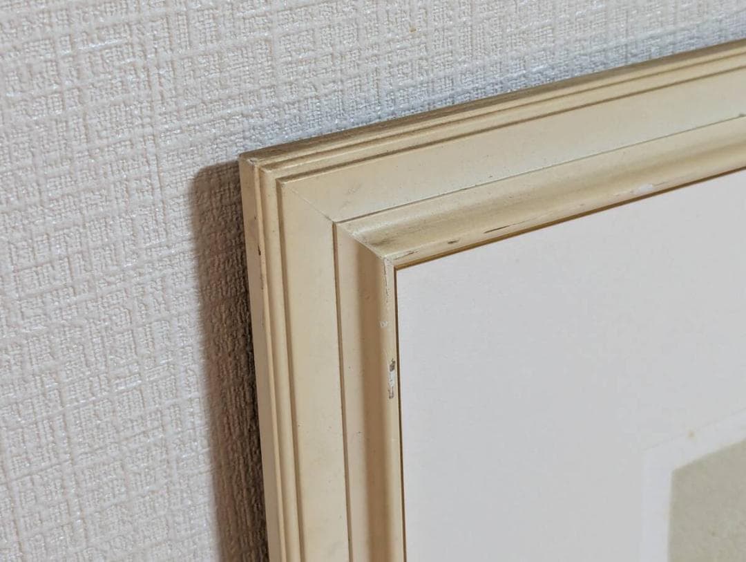 【真作】版画　山家久幸　シルクスクリーン　ナザレ海岸　浜辺の風景版画　Z45