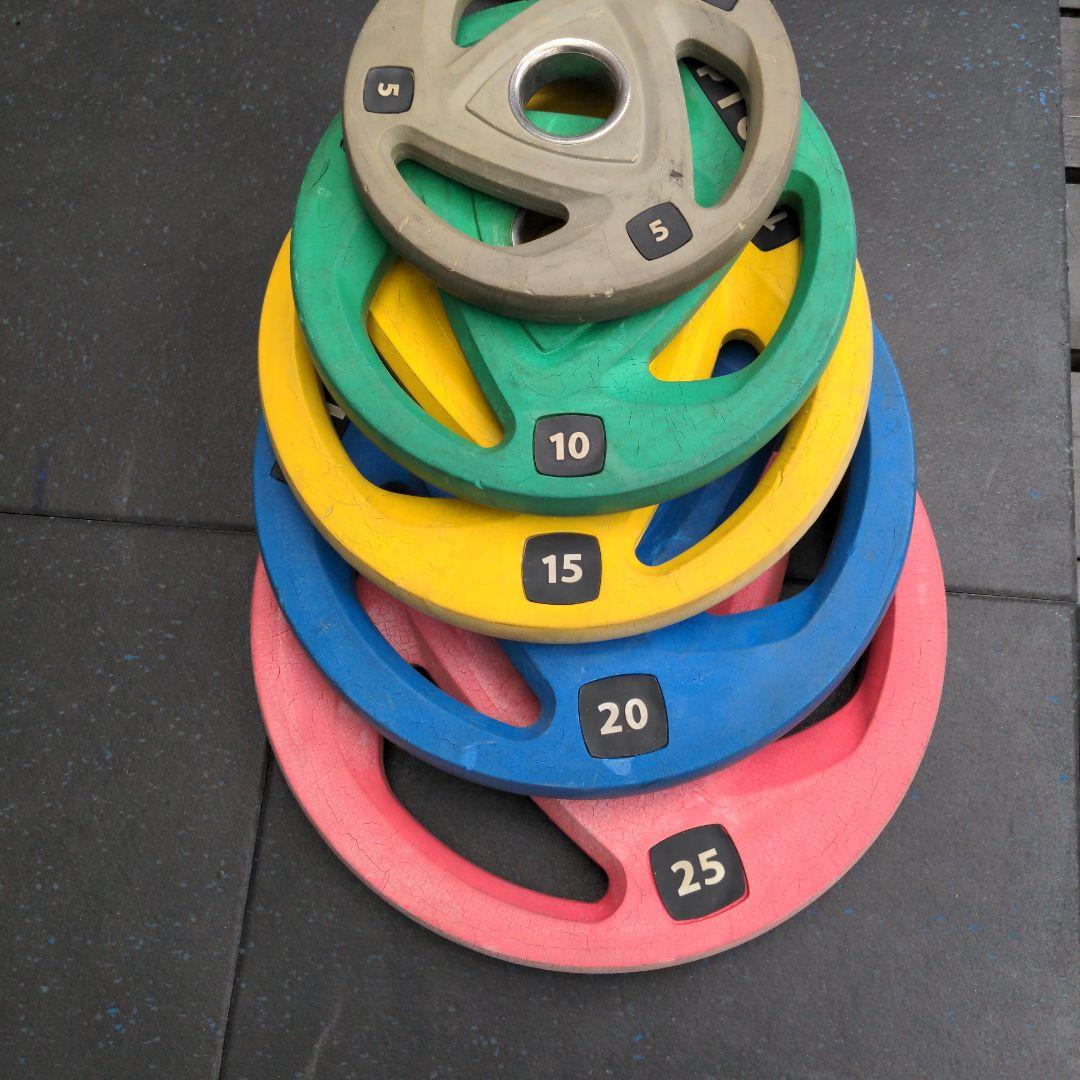 150kg　バーベル オリンピックプレート　引き取り限定