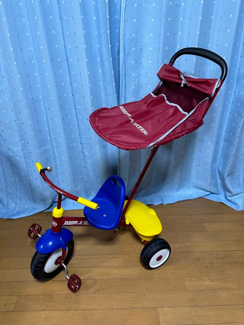 #ラジオフライヤー３輪車デラックスキャノピーステア＆ストロールトライク