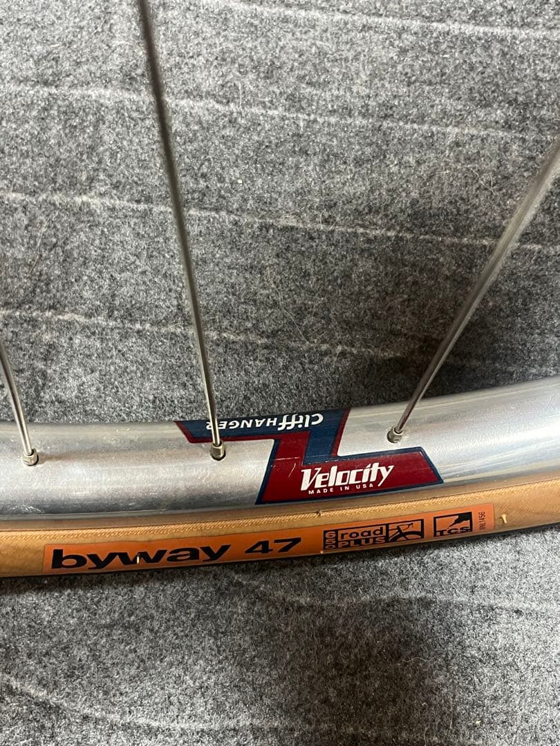 650B手組みセットSONダイナモWhite XMR12mmQR bluelug